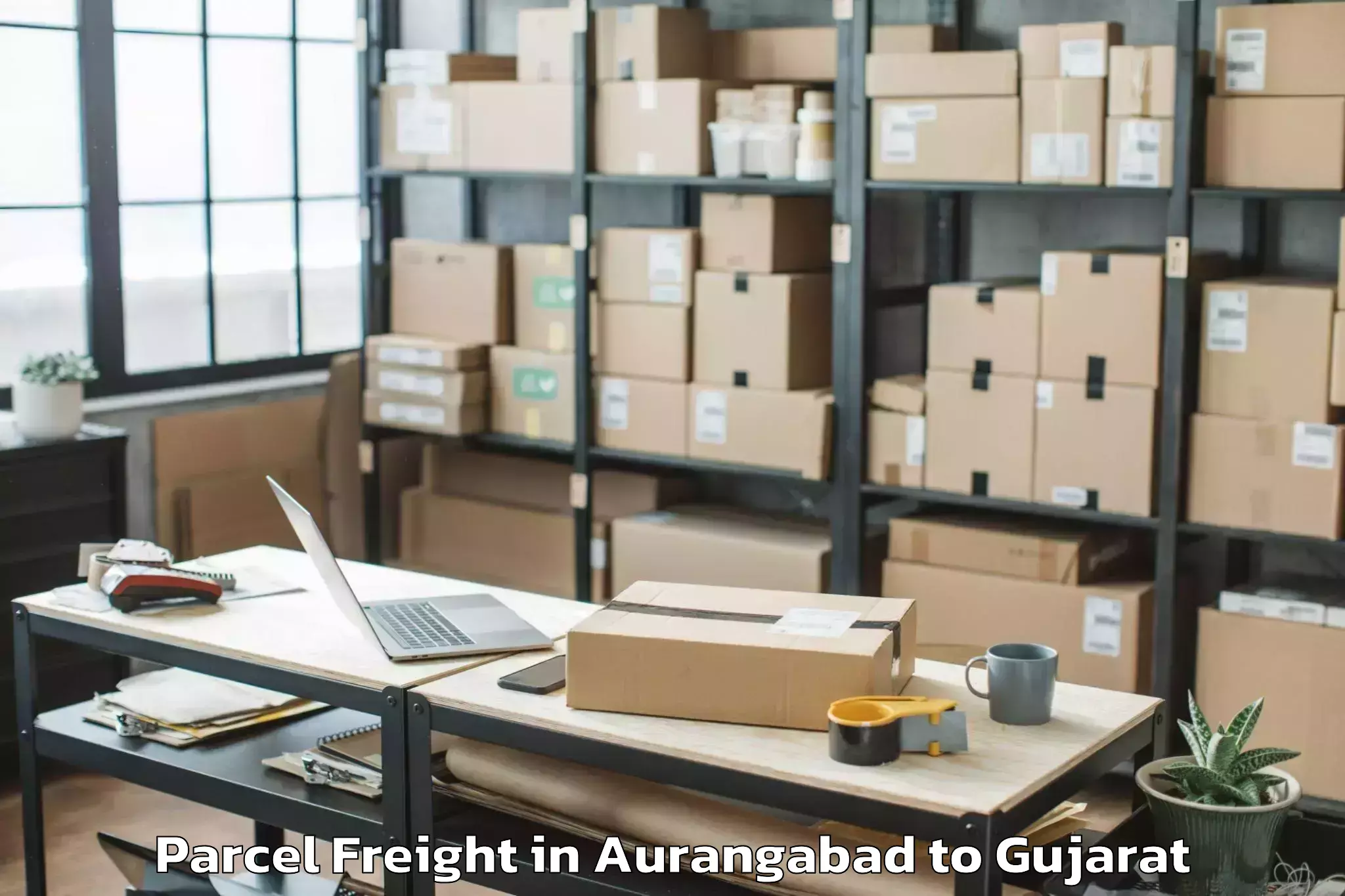 Book Your Aurangabad to Malpur Parcel Freight Today